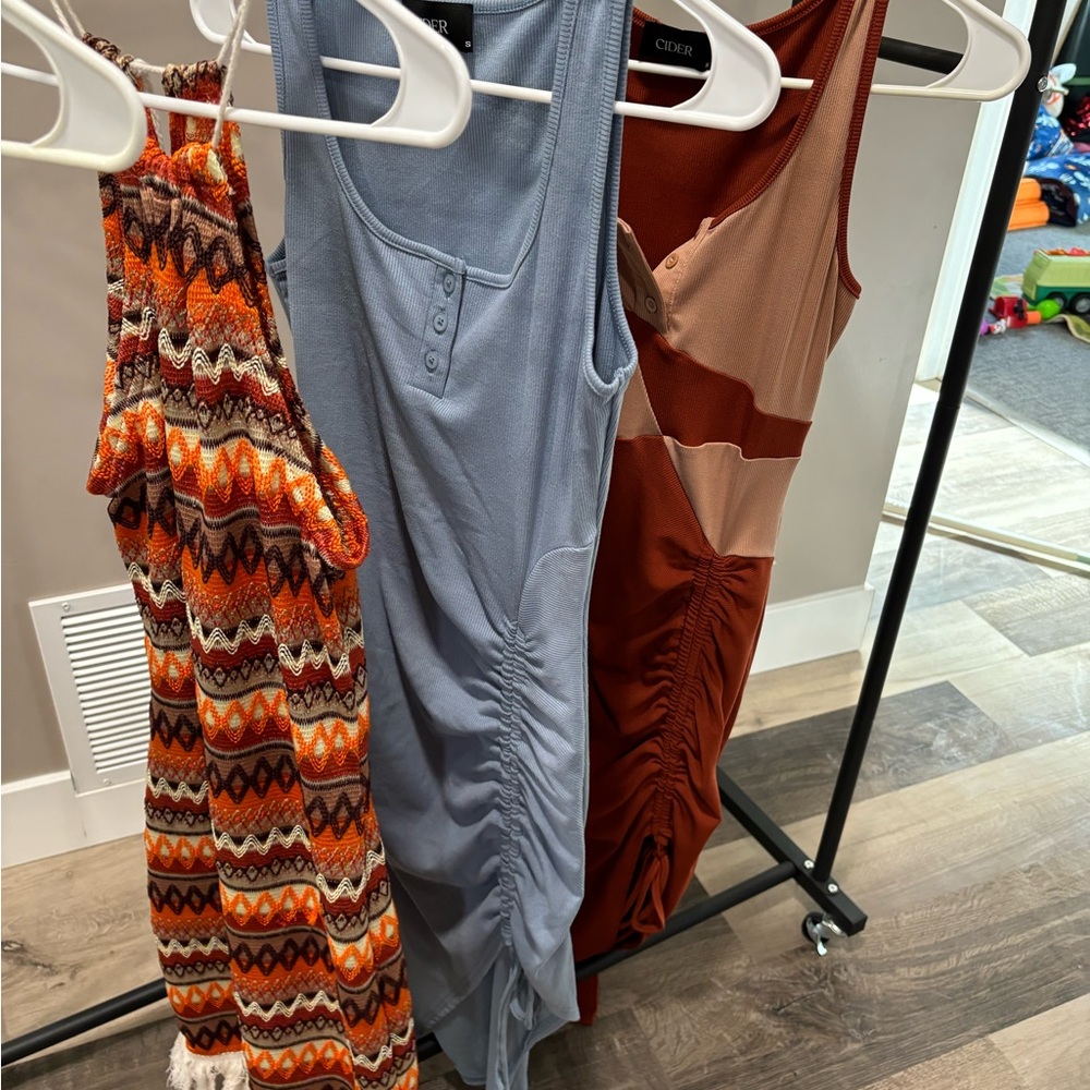 Bundle of three cute dresses, two from Cider!